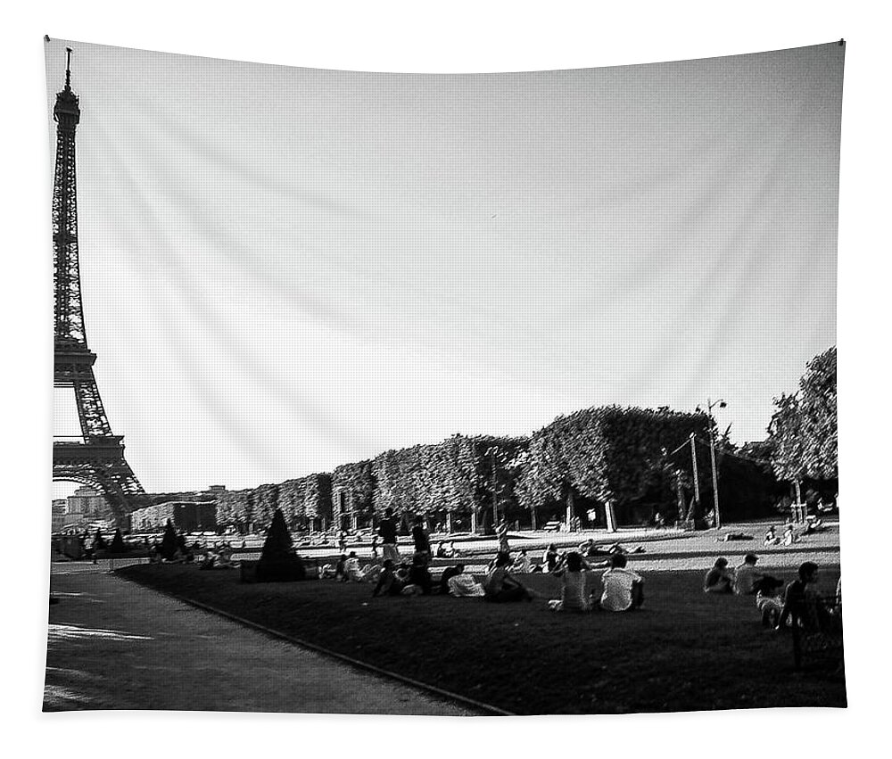 France Tapestry featuring the photograph Eiffel Tower by Jim Feldman