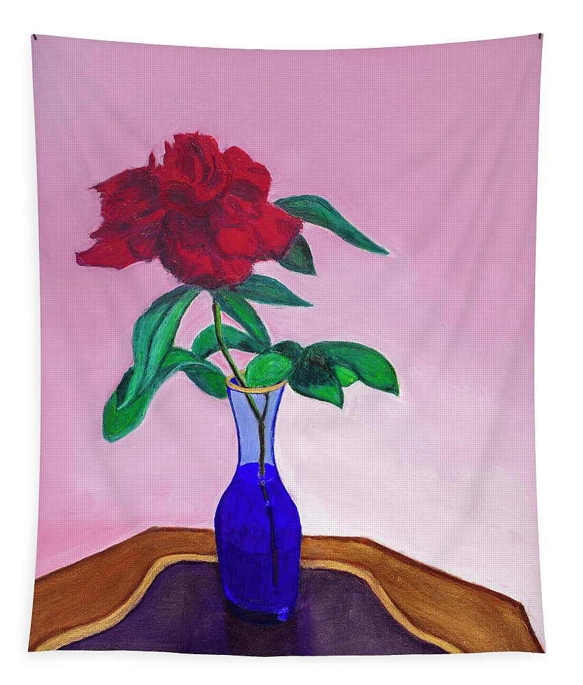 Still Life Tapestry featuring the painting Elegance by Santana Star