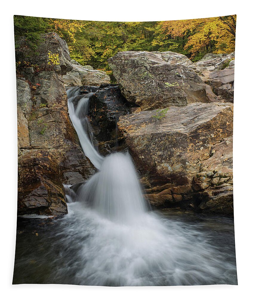 Ellis Tapestry featuring the photograph Ellis River Autumn Cascade by White Mountain Images