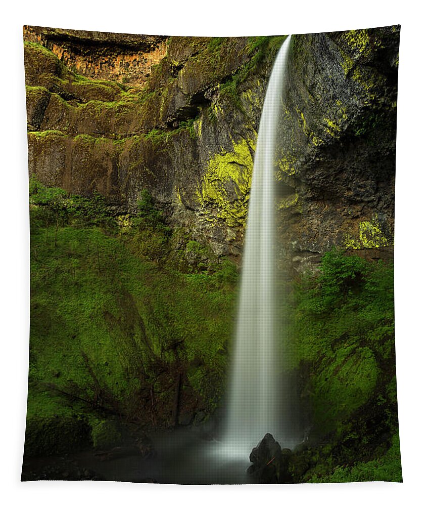 Elowah-falls Tapestry featuring the photograph Elowah Falls by Gary Johnson