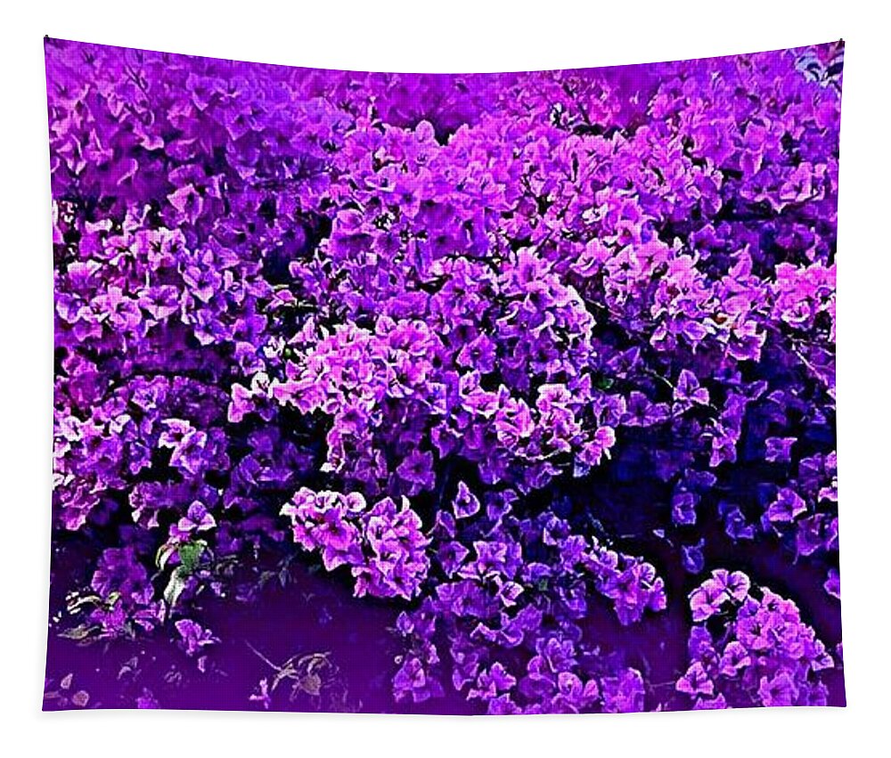 Bougainvillea Tapestry featuring the photograph Emilie's Bougainvillea by VIVA Anderson