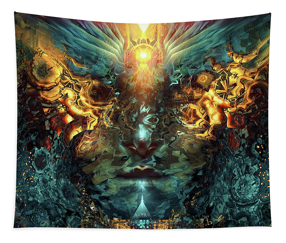  Tapestry featuring the digital art Empires of the Sun by Alex Ruiz