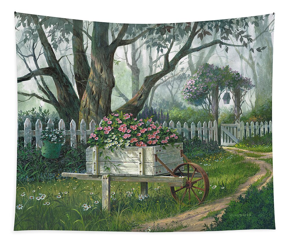 Michael Humphries Tapestry featuring the painting Enchanted by Michael Humphries