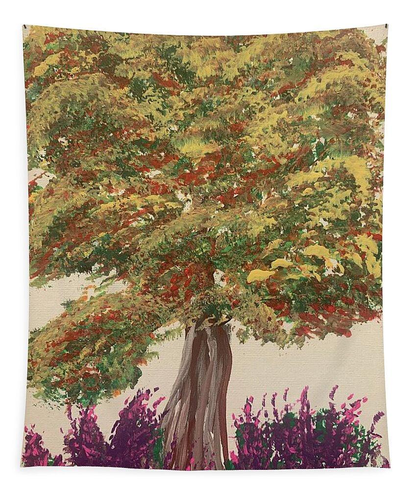 Fall Tapestry featuring the painting End of Summer by Lisa White