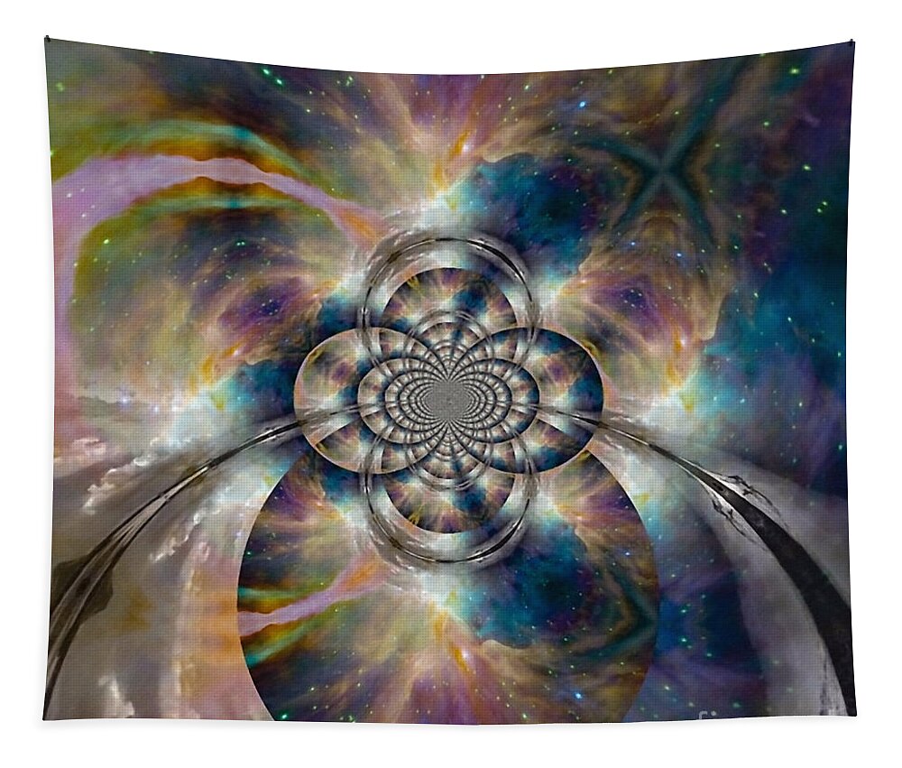 Fractal Tapestry featuring the digital art Eternal Space by Bruce Rolff