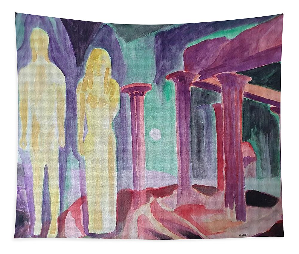 Sculpture Tapestry featuring the painting Eternal Union by Enrico Garff