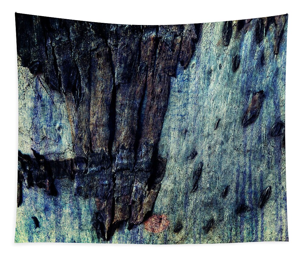 Eucalyptus Tree Bark Tapestry featuring the digital art Eucalyptus Tree Bark by Sandra Selle Rodriguez