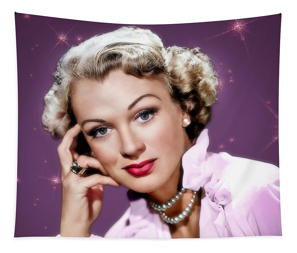 Eve Arden Tapestry featuring the photograph Eve Arden by Carlos Diaz