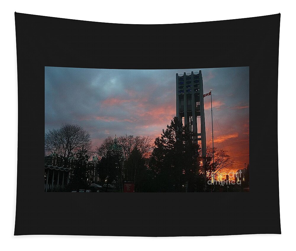 Carillon Tapestry featuring the photograph Evening Carillon by Kimberly Furey