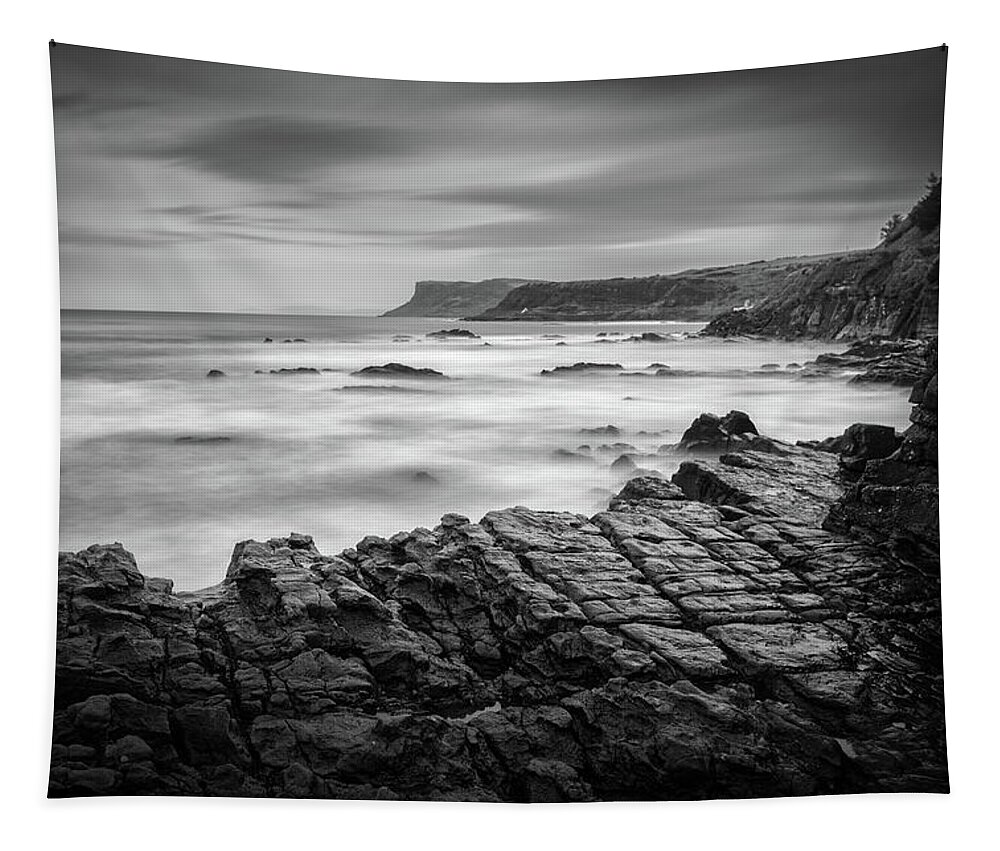 Fairhead Tapestry featuring the photograph Fairhead from Ballycastle by Nigel R Bell