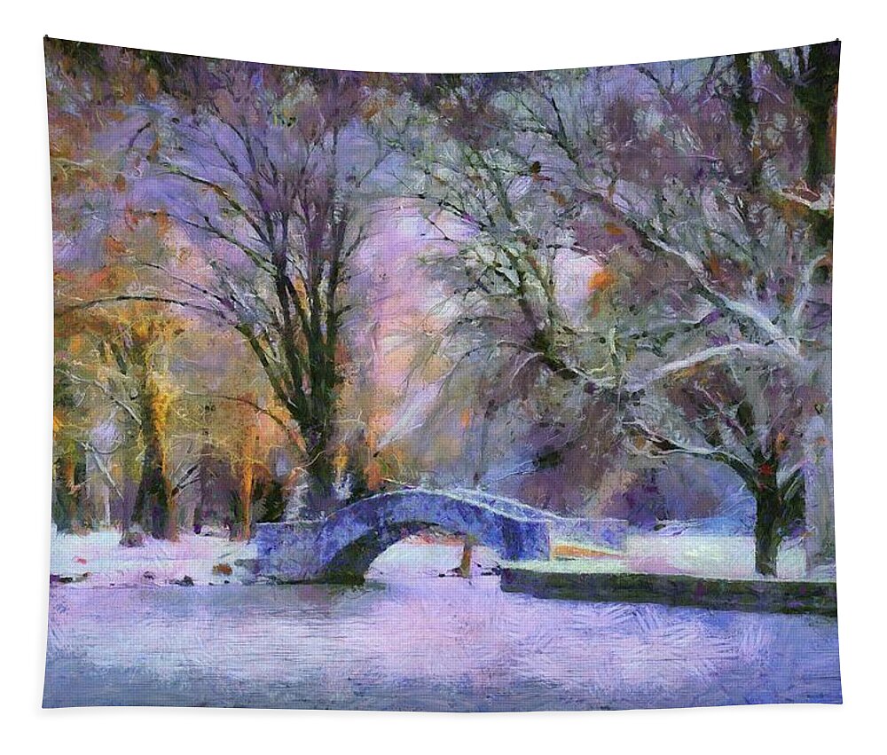 Change Of Season Tapestry featuring the photograph Fall Giving Way to Winter by Jack Wilson