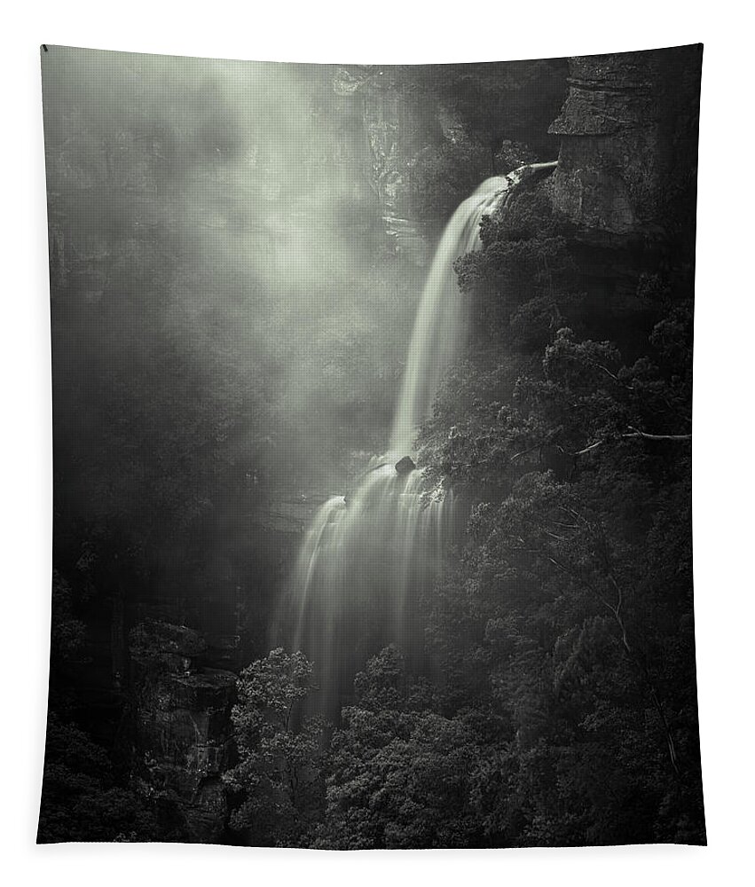 Monochrome Tapestry featuring the photograph Fall by Grant Galbraith