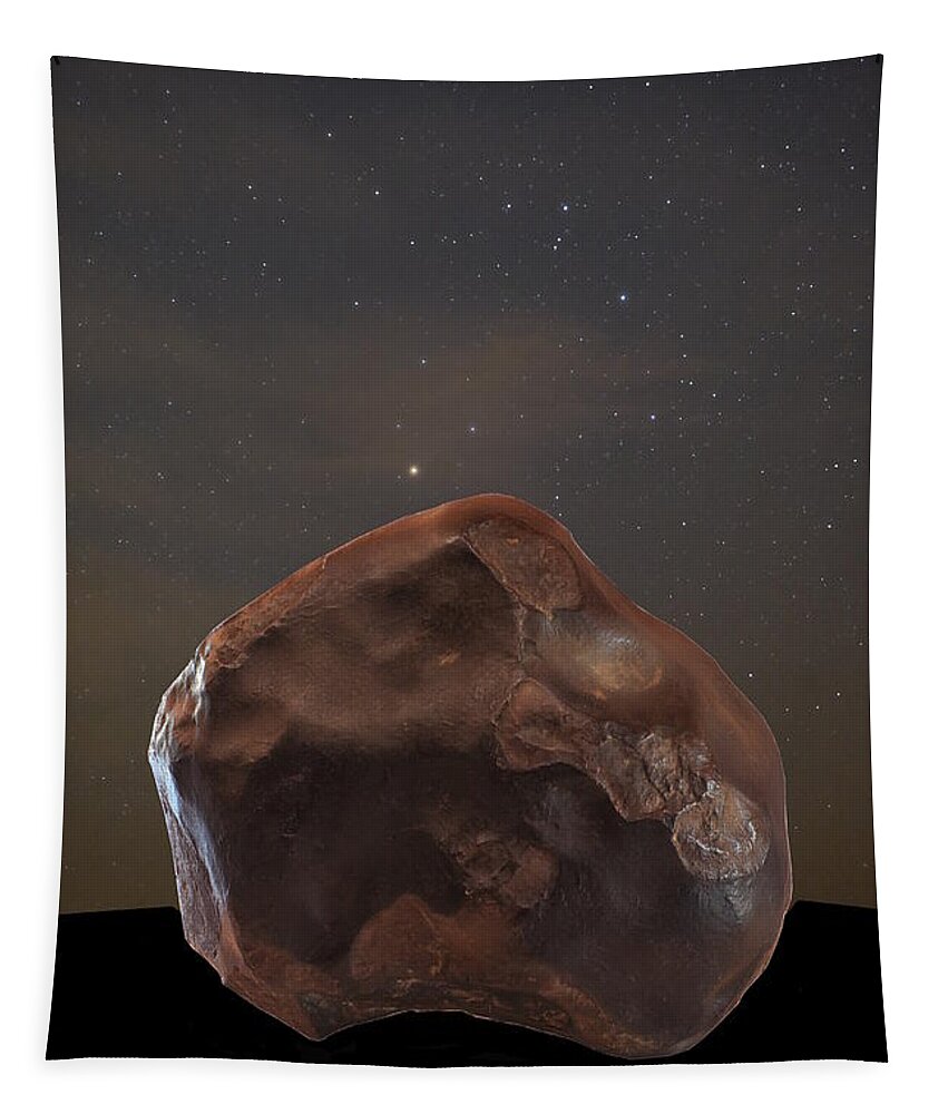 Meteorite Fall Tapestry featuring the photograph Fallen from the Sky by Karine GADRE