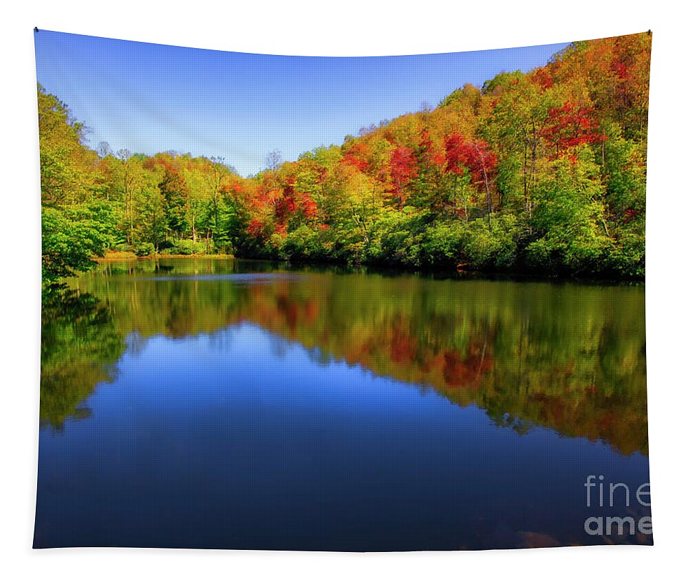 Lake Tapestry featuring the photograph Falling in Love with Autumn by Shelia Hunt