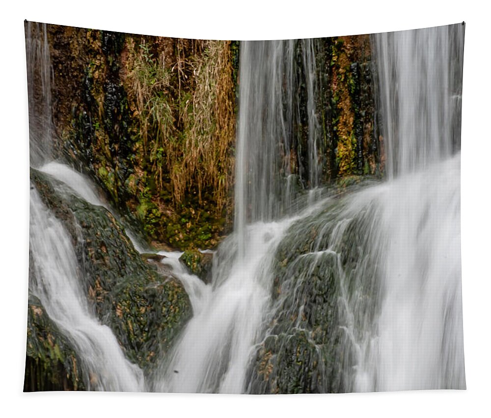 Waterfall Tapestry featuring the photograph Falling Waters by Bonny Puckett