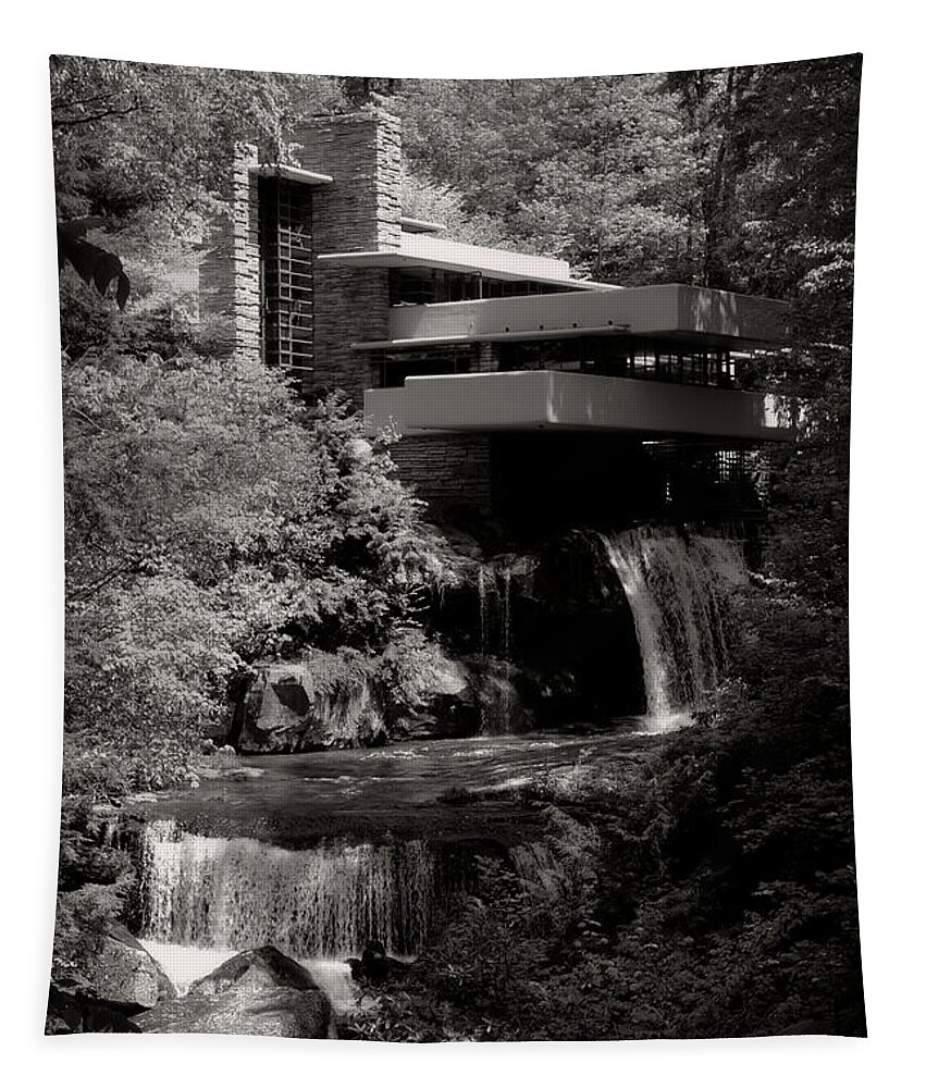 Frank Lloyd Wright Tapestry featuring the photograph Fallingwater House by Doc Braham