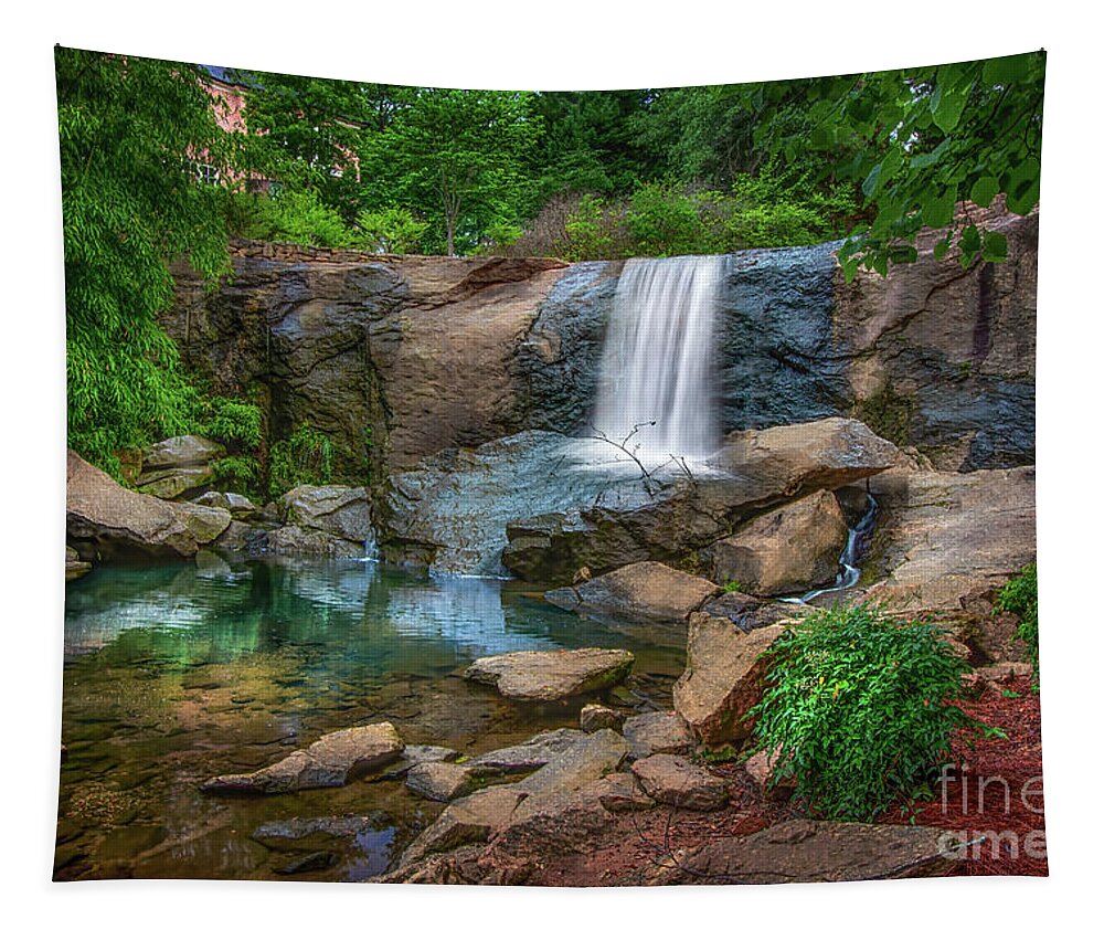 Waterfall Tapestry featuring the photograph Falls Park on the Reedy by Shelia Hunt