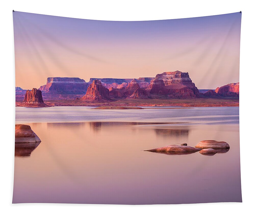Padre Bay Tapestry featuring the photograph Father's Crossing by Peter Boehringer