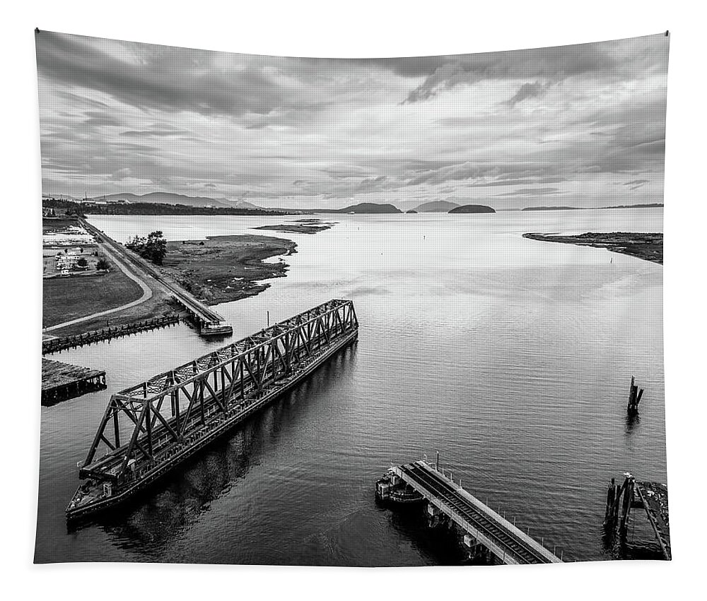 Anacortes Tapestry featuring the photograph Fidalgo Slough by Michael Rauwolf