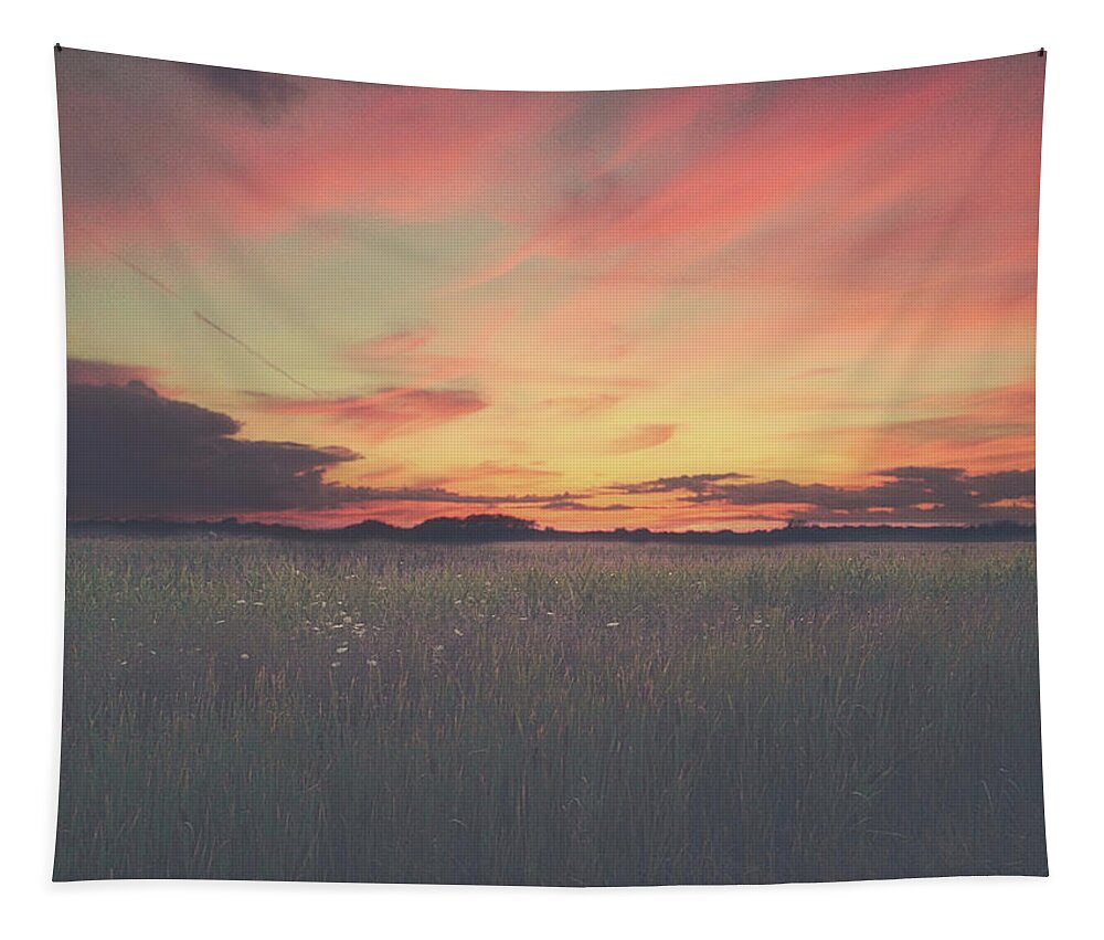 Summer Tapestry featuring the photograph Field On Fire by Carrie Ann Grippo-Pike