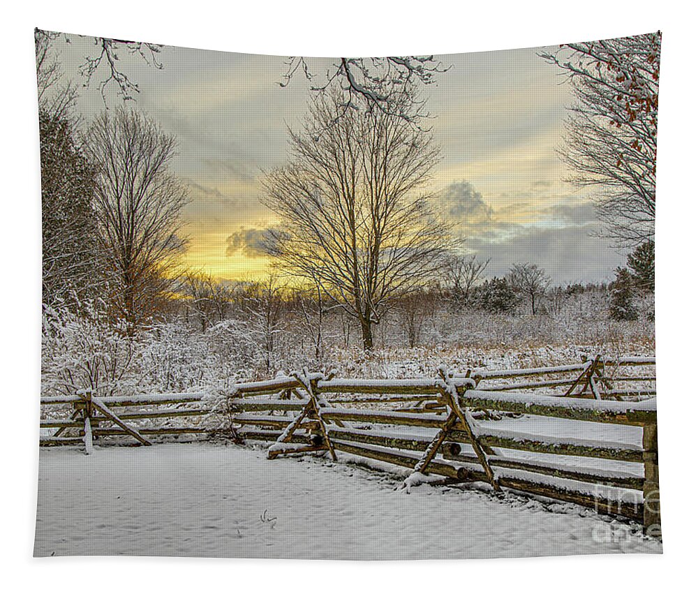 Autumn Tapestry featuring the photograph First Snow by Roger Monahan