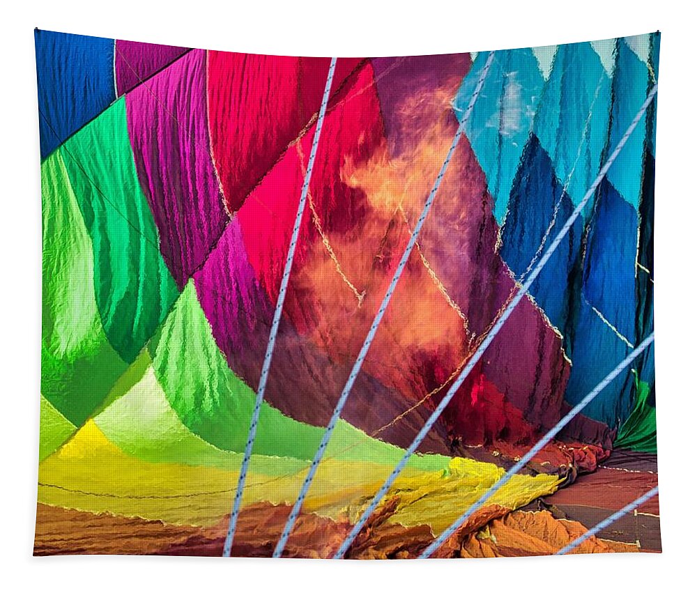 Hot Air Balloons Tapestry featuring the photograph Flames - AIBF 9 by Segura Shaw Photography