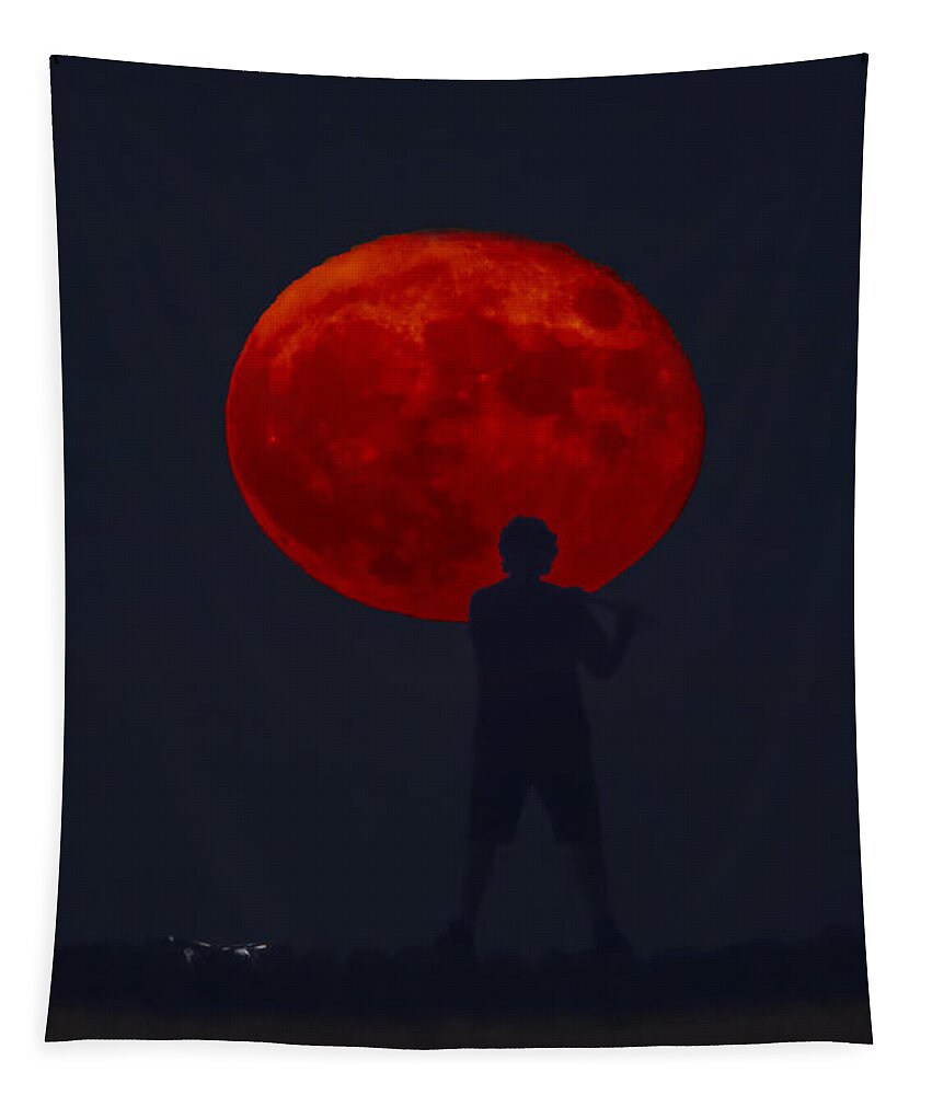 Flautist. Moon Tapestry featuring the photograph Flautist by Marcella Giulia Pace