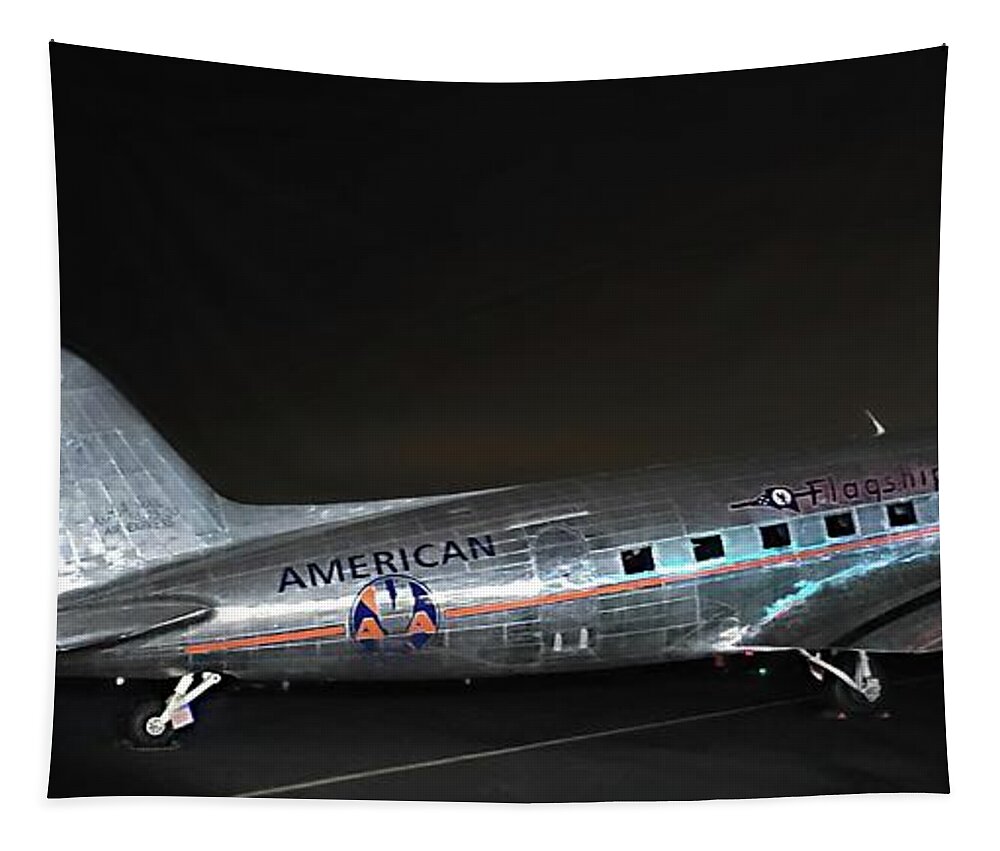 Plane Tapestry featuring the photograph Flight Options by Ally White