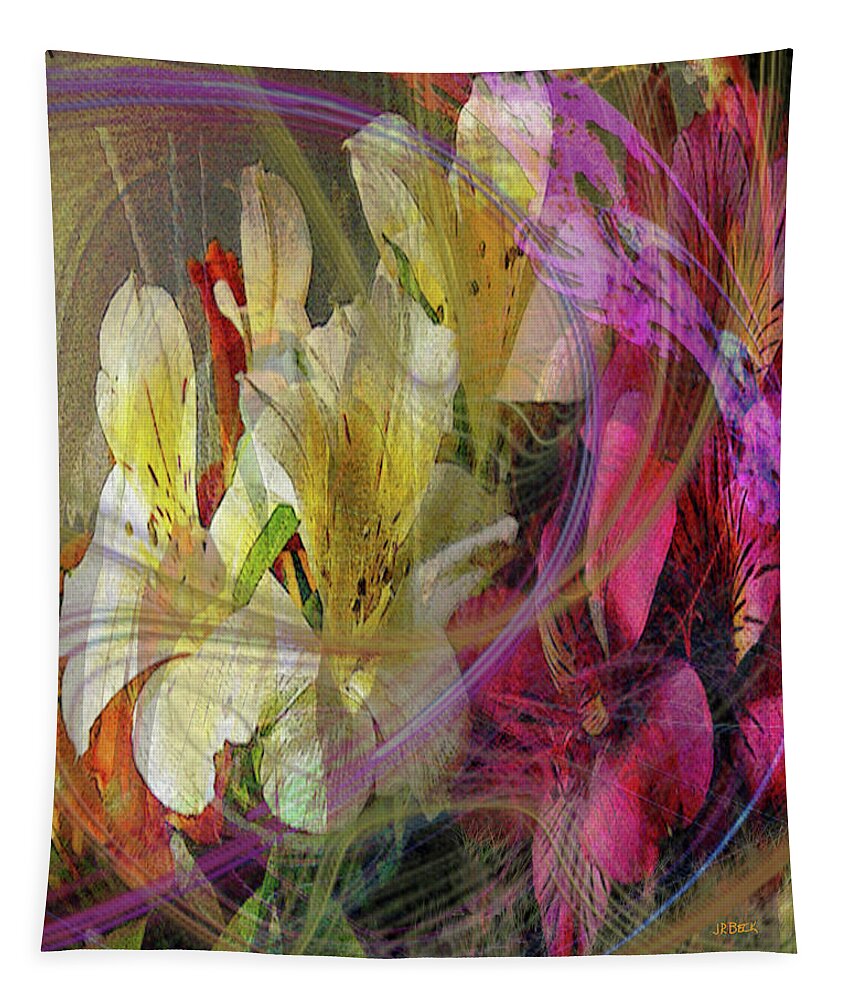 Floral Inspiration Tapestry featuring the digital art Floral Inspiration by Studio B Prints