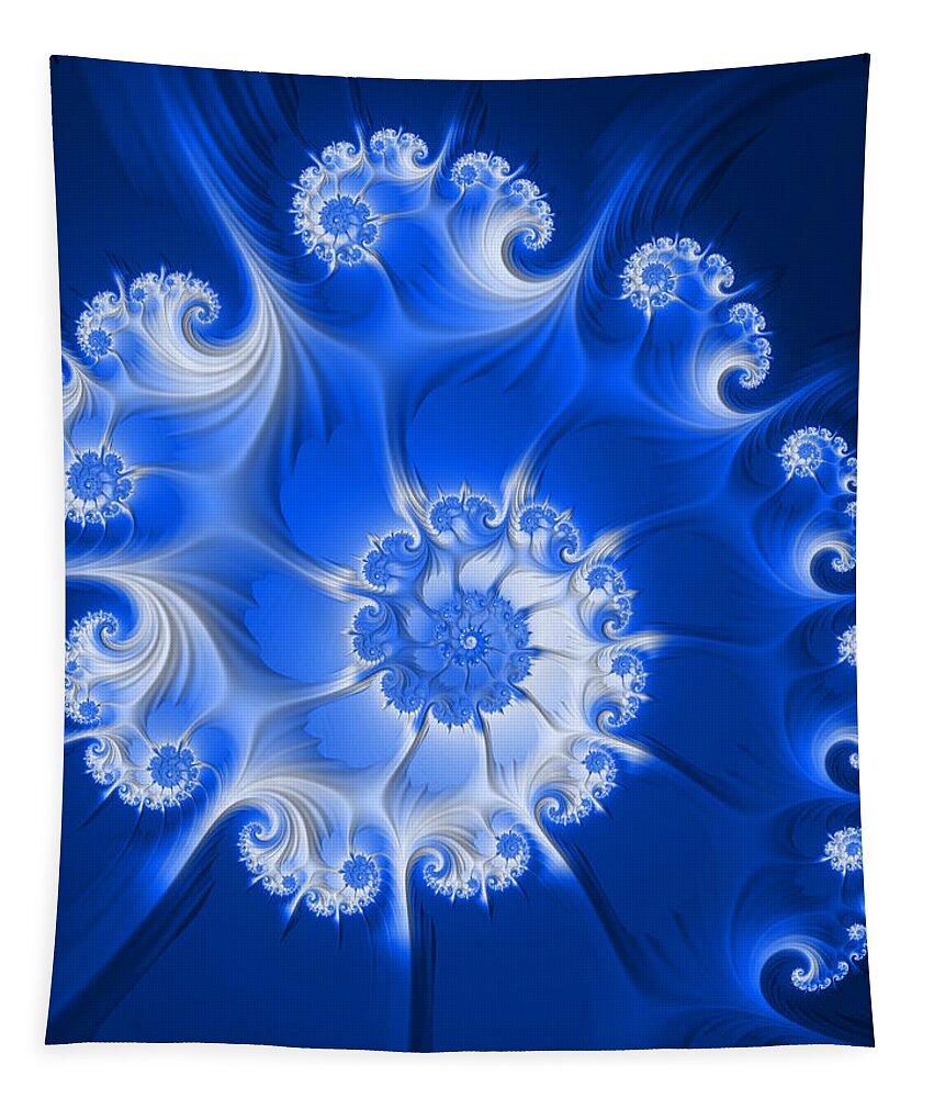 Fractal Tapestry featuring the digital art Flow #3 by Mary Ann Benoit