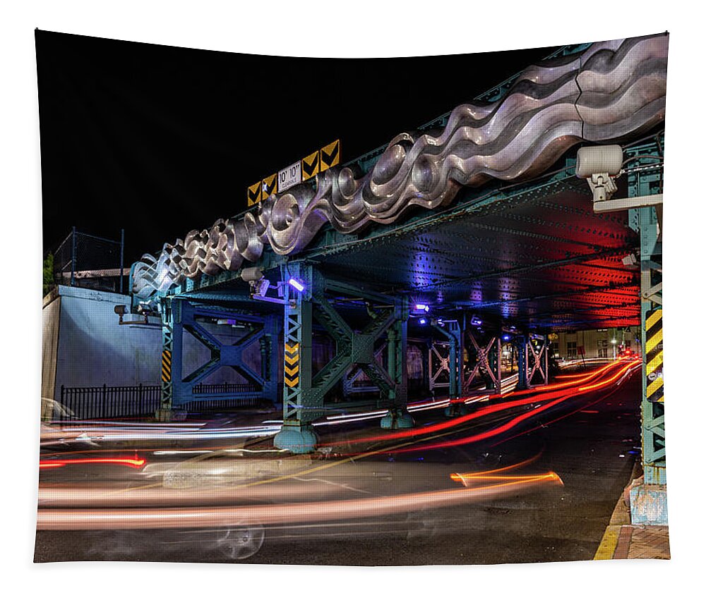Hudson River Tapestry featuring the photograph Flowing Both Ways by Kevin Suttlehan