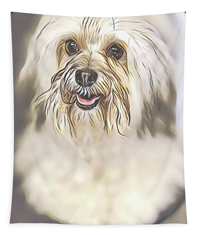 Fluffy Tapestry featuring the photograph Fluffy Puppy by Jennifer Grossnickle
