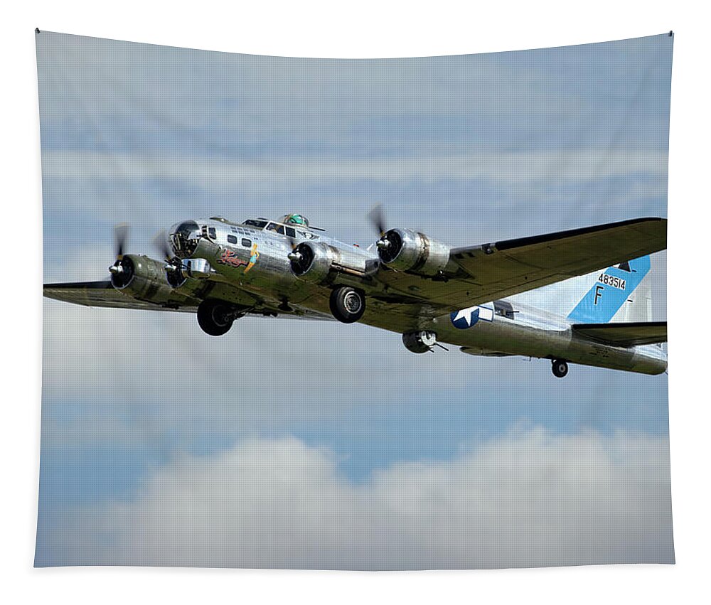 Flying Fortress Tapestry featuring the photograph Flying Fortress by Art Cole