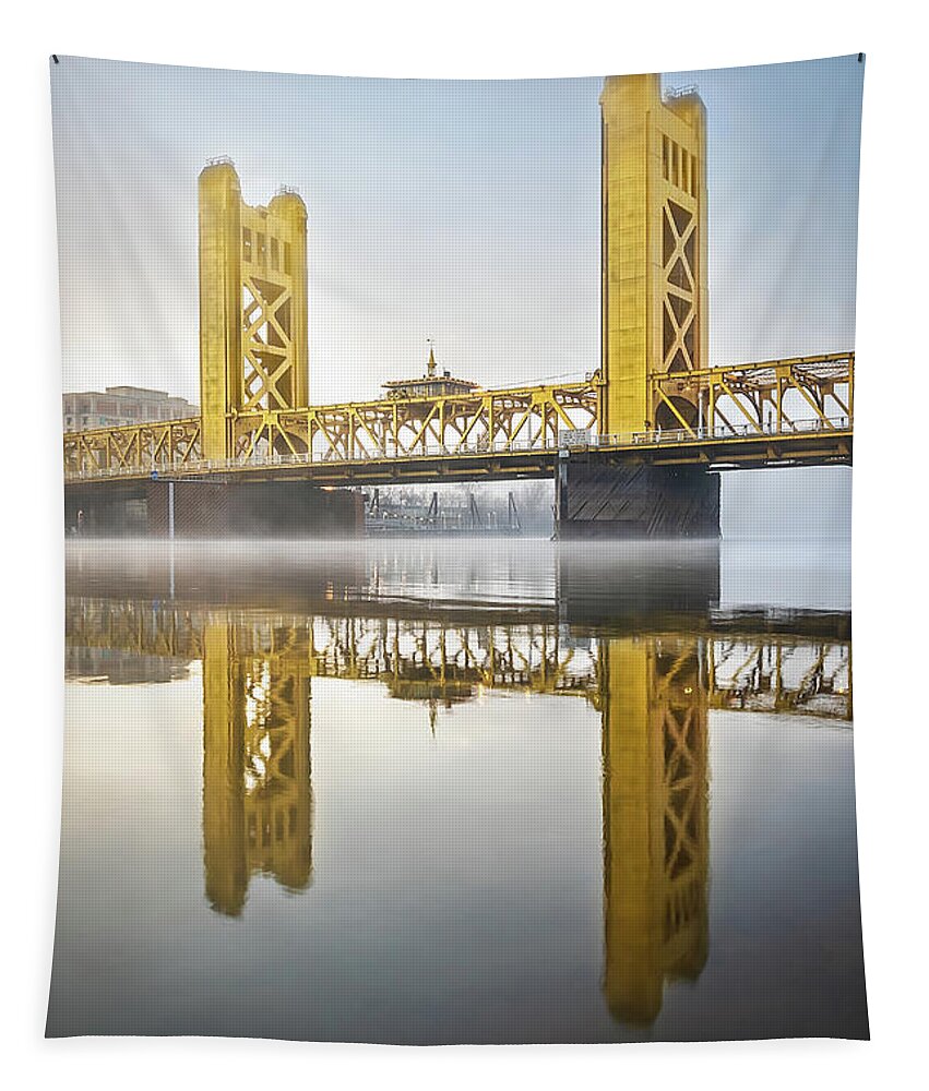 River Tapestry featuring the photograph Fog Between Bridges by Gary Geddes