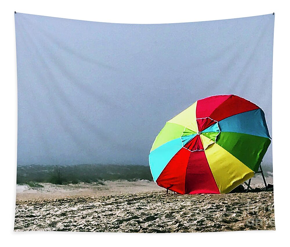 Beach Tapestry featuring the photograph Foggy Optimism by Rick Locke - Out of the Corner of My Eye