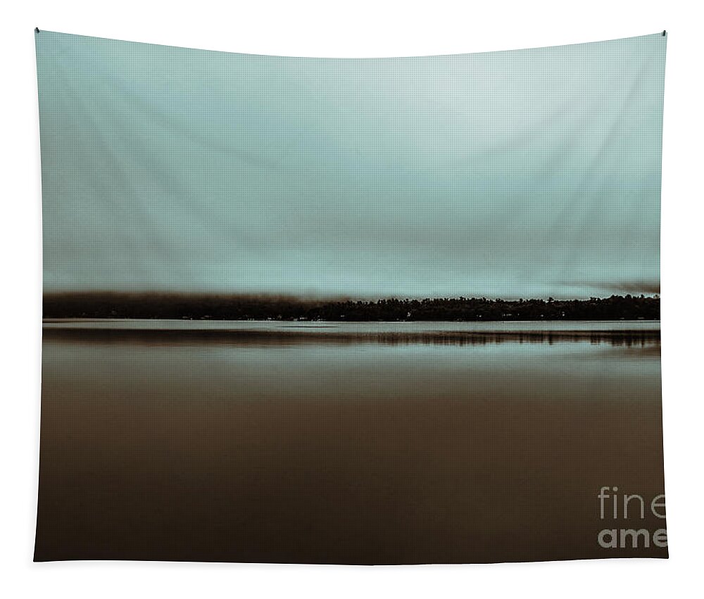 Lake George Tapestry featuring the photograph Foggy Sunrise Over Lake George by Jeff Breiman
