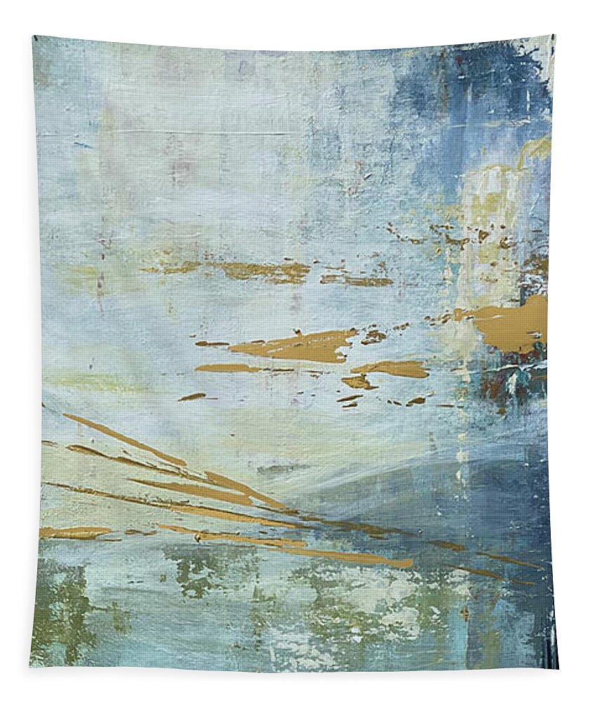 Water Tapestry featuring the painting For This Very Purpose I by Linda Bailey