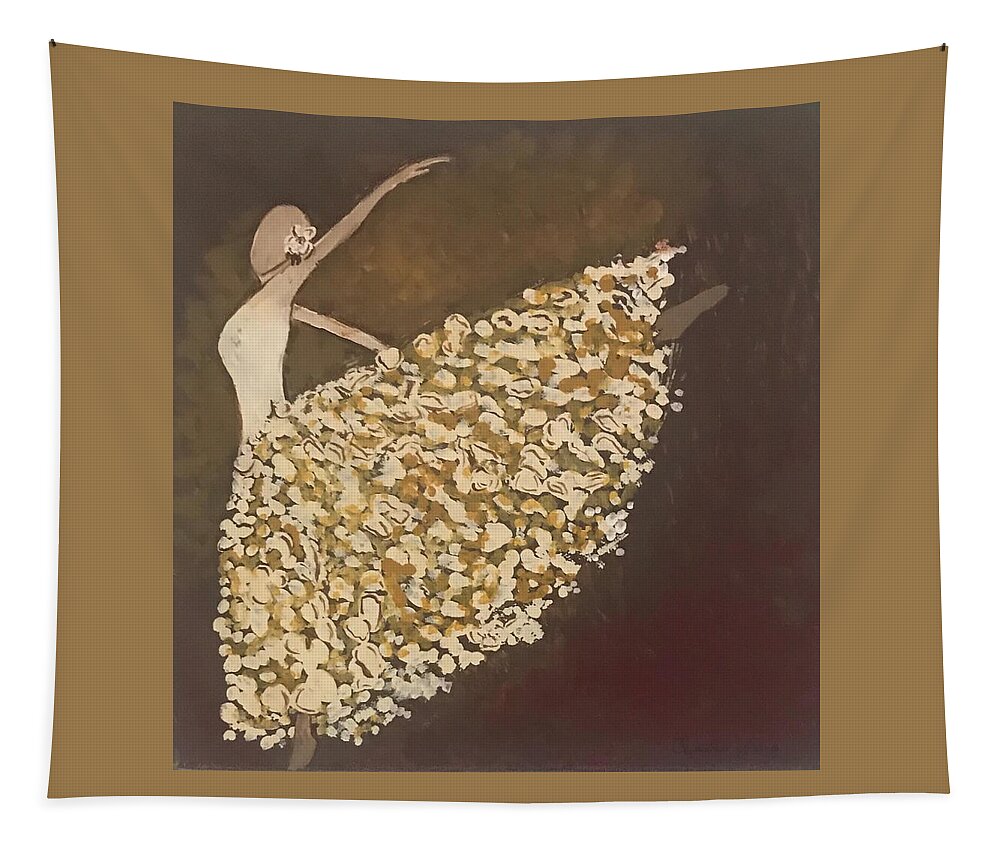  Tapestry featuring the painting Forever Dance by Charles Young