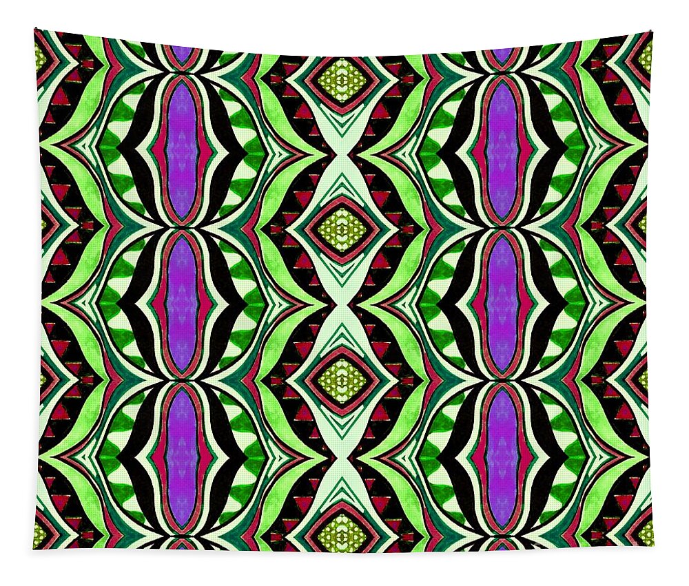 Forming New Patterns 3 By Helena Tiainen Tapestry featuring the digital art Forming New Patterns 3 by Helena Tiainen