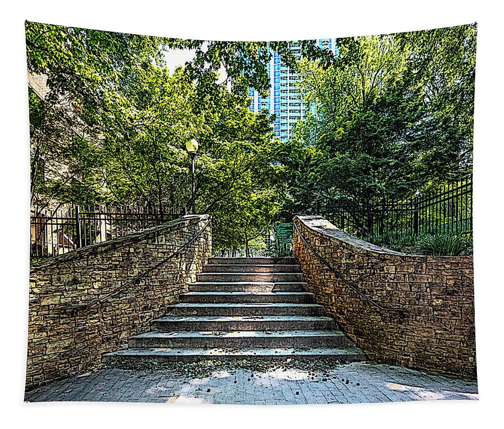 Old Settlers' Cemetery Tapestry featuring the digital art Forth Ward by SnapHappy Photos