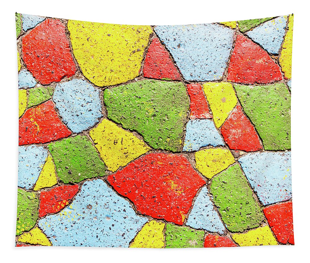 Asphalt Tapestry featuring the photograph Four color theorem by Viktor Wallon-Hars
