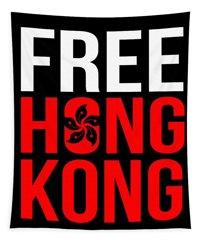 Hk Tapestry featuring the digital art Free Hong Kong Revolution by Flippin Sweet Gear