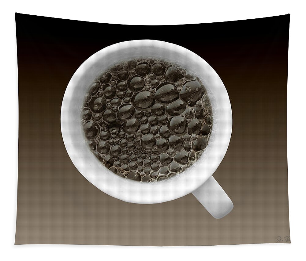 Coffee Tapestry featuring the photograph Freshly Poured by Joe Bonita