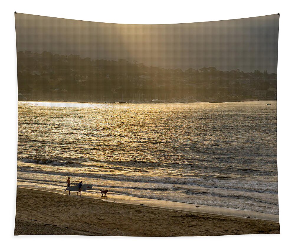 Beach Tapestry featuring the photograph Friday Afternoon at the Beach by Derek Dean