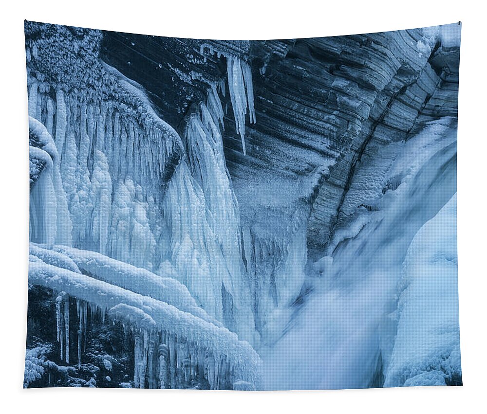 Ice Tapestry featuring the photograph Frozen Falls by Tor-Ivar Naess