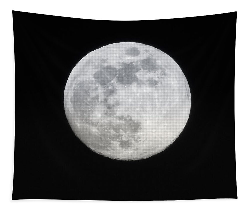 Moon Tapestry featuring the photograph Full Moon by Russ Considine by Russel Considine