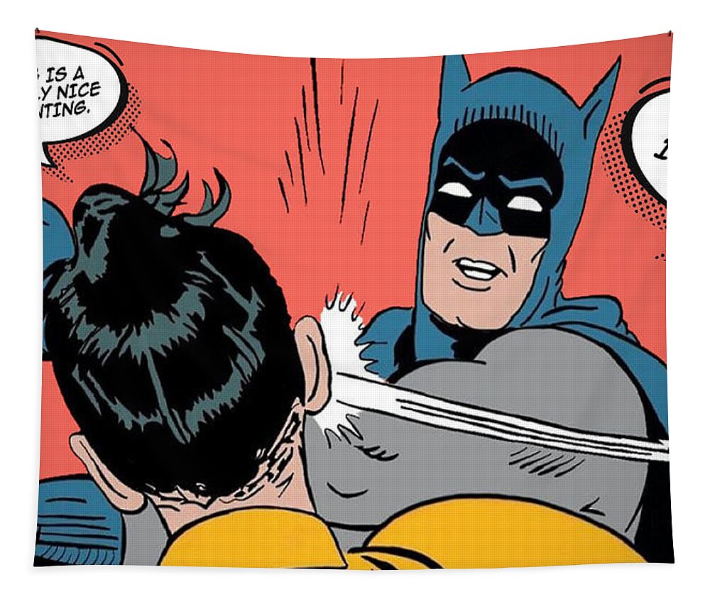 Funny Humor Humorous Batman Pop Tapestry by Tony Rubino - Fine Art America