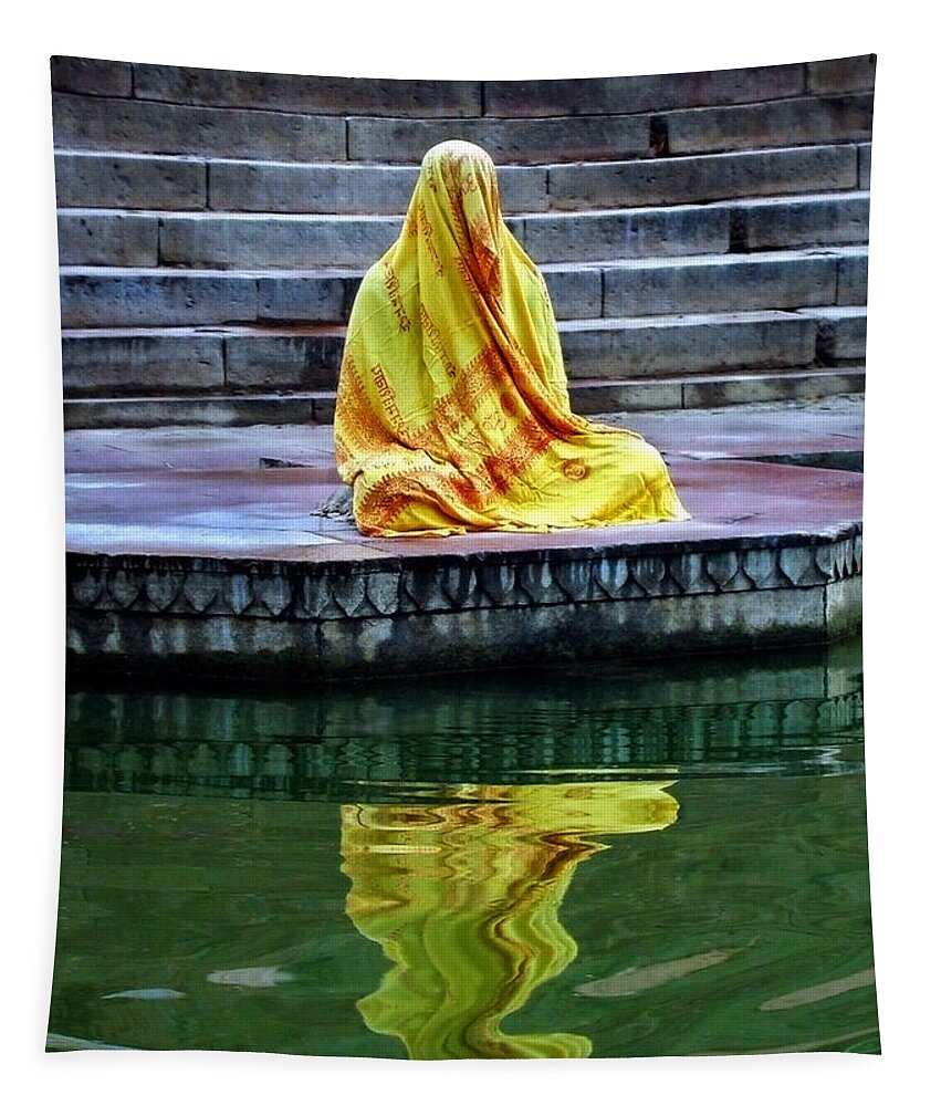 Meditate Tapestry featuring the photograph Ganga Dream by Skip Hunt