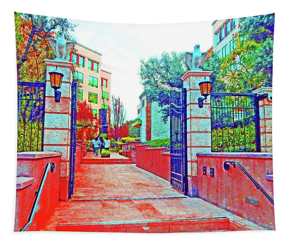Color Tapestry featuring the photograph Gateway by Andrew Lawrence