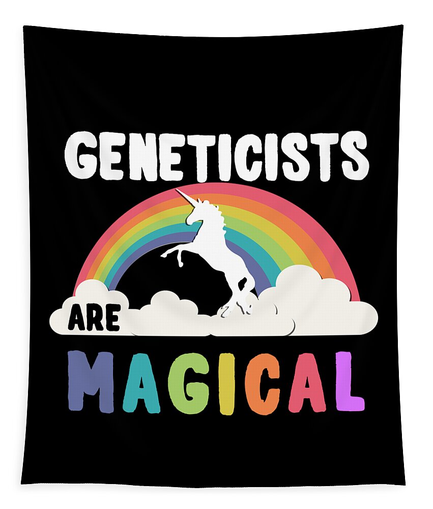 Funny Tapestry featuring the digital art Geneticists Are Magical by Flippin Sweet Gear